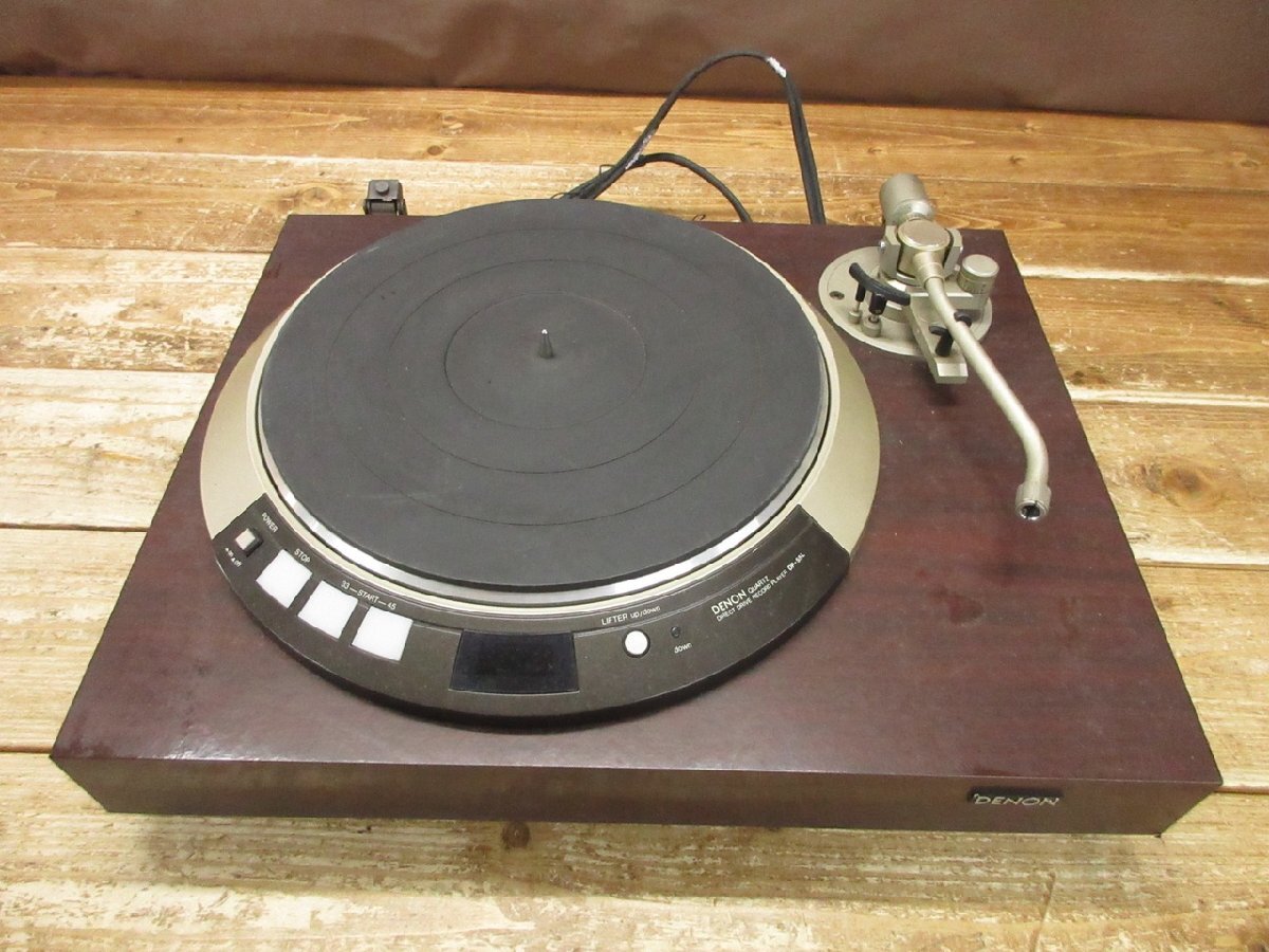【YL-0611】DENON DP-55L  Denon    проигрыватель пластинок   проигрыватель пластинок   включение питания   только   проверка   продаю как нерабочий    товар в состоянии "как есть"   Токио  передача в руки ...【1000  йен   рынок 】
