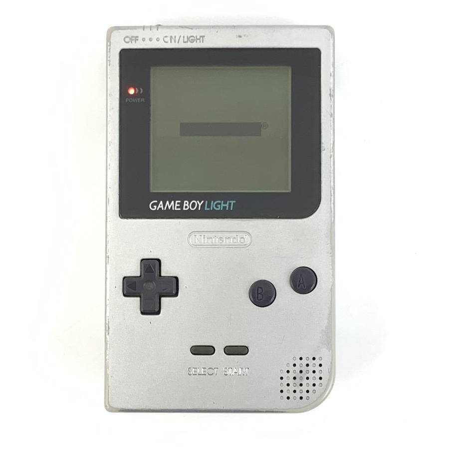 ... NINTENDO MGB-101  Game boy  light   игра  ... сам товар    серебристый  GAME BOY LIGHT  в настоящее время  вещь   ретро  игра  ＊ простой  проверка  товар