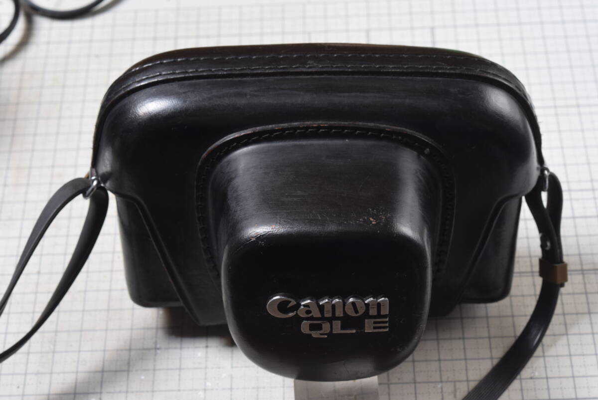 ＃36　 старый  кожа  пр-во   камера  кейс 　Canonet QLE　... сетка
