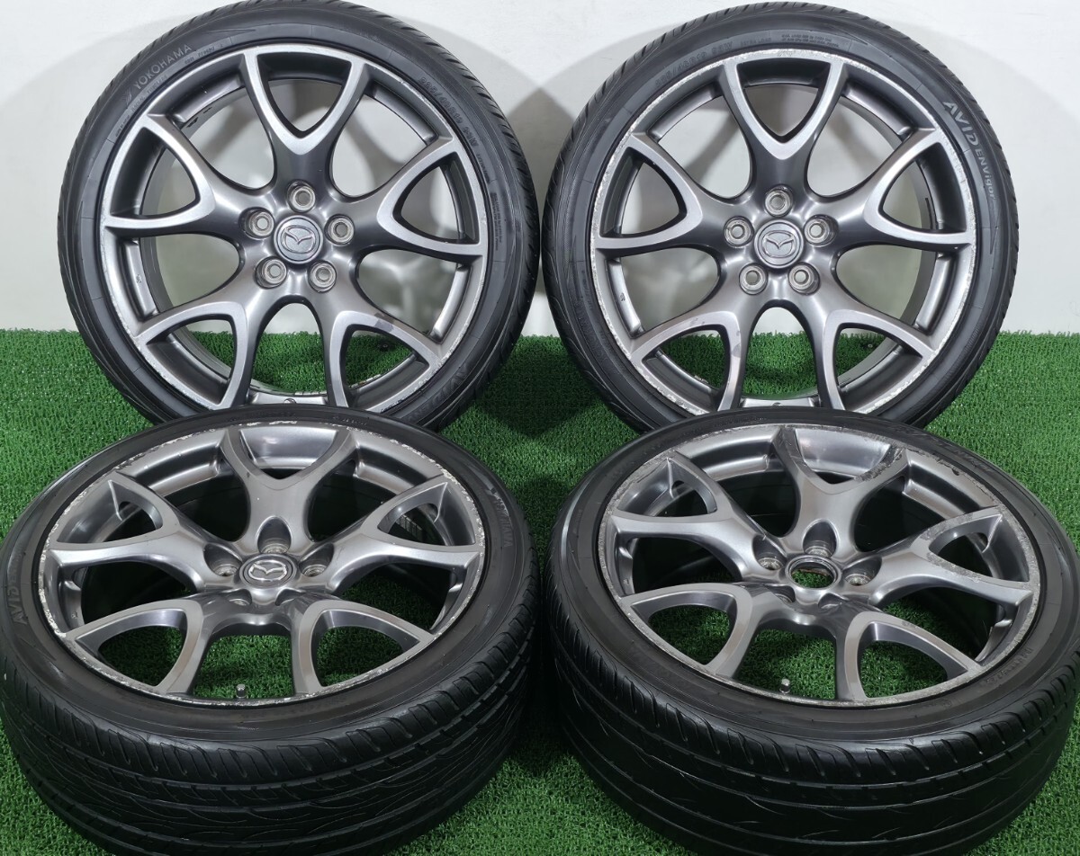 редко встречающийся  MAZDA  Mazda  RX-8 ...R  оригинальный  BBS RG503  легкий (по весу)   кованный  19 дюймов   шина  диск   PCD 114.3 8J +47 5H 5 отверстие  ...  Axela   и т.д.