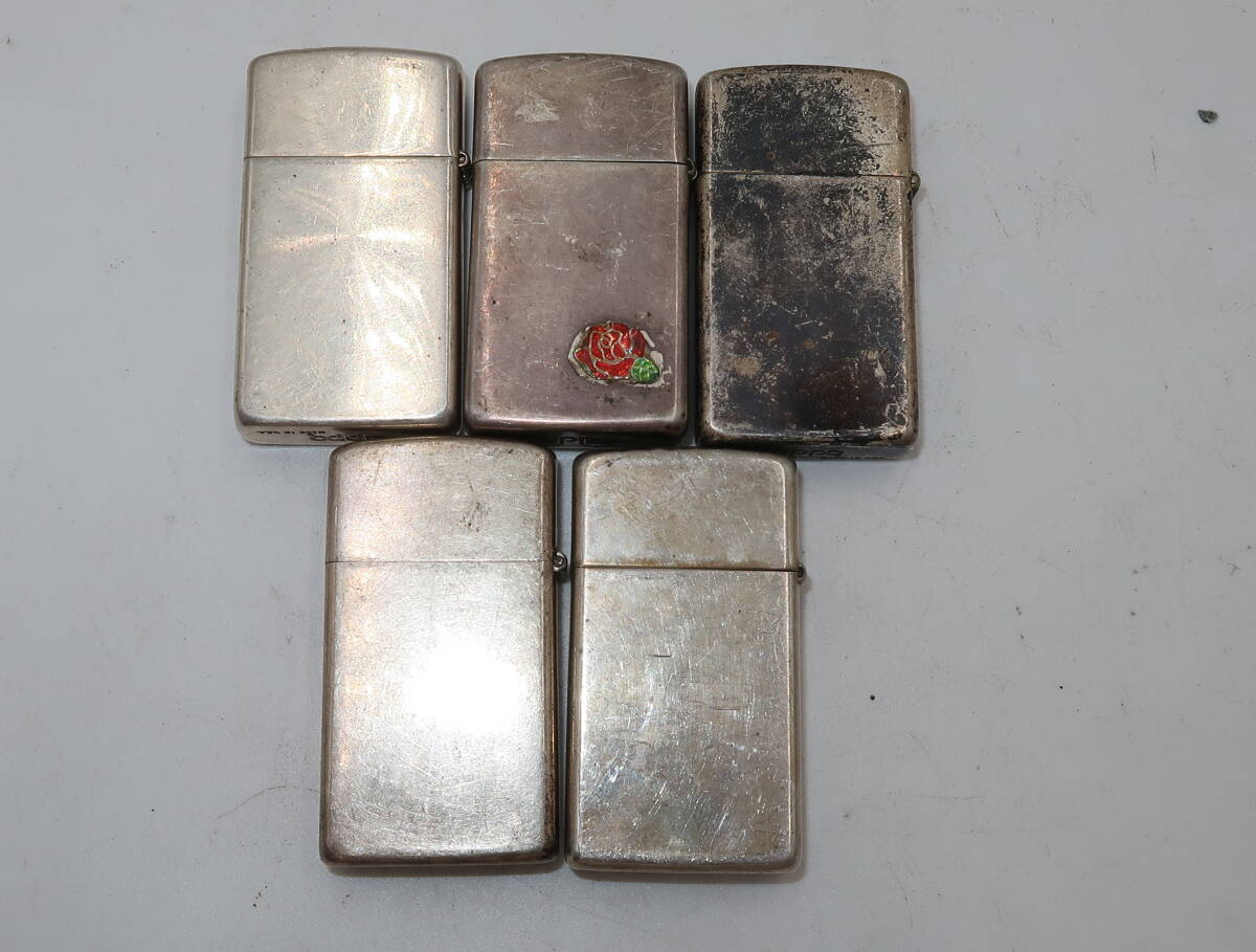 ★☆ZIPPO ... STERLING SILVER　 звезда   кольцо    серебристый   различный  вместе   итого  5 шт.  ☆★