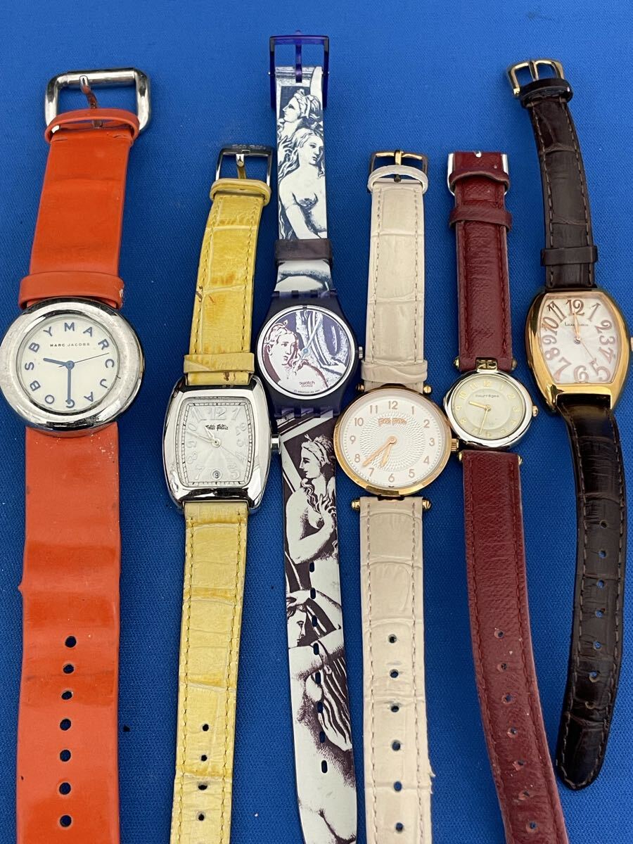 Swatch   и тд.  женский  кварцевый  наручные часы  6шт   разные  нерабочий товар   контрольный   номер 8-A207