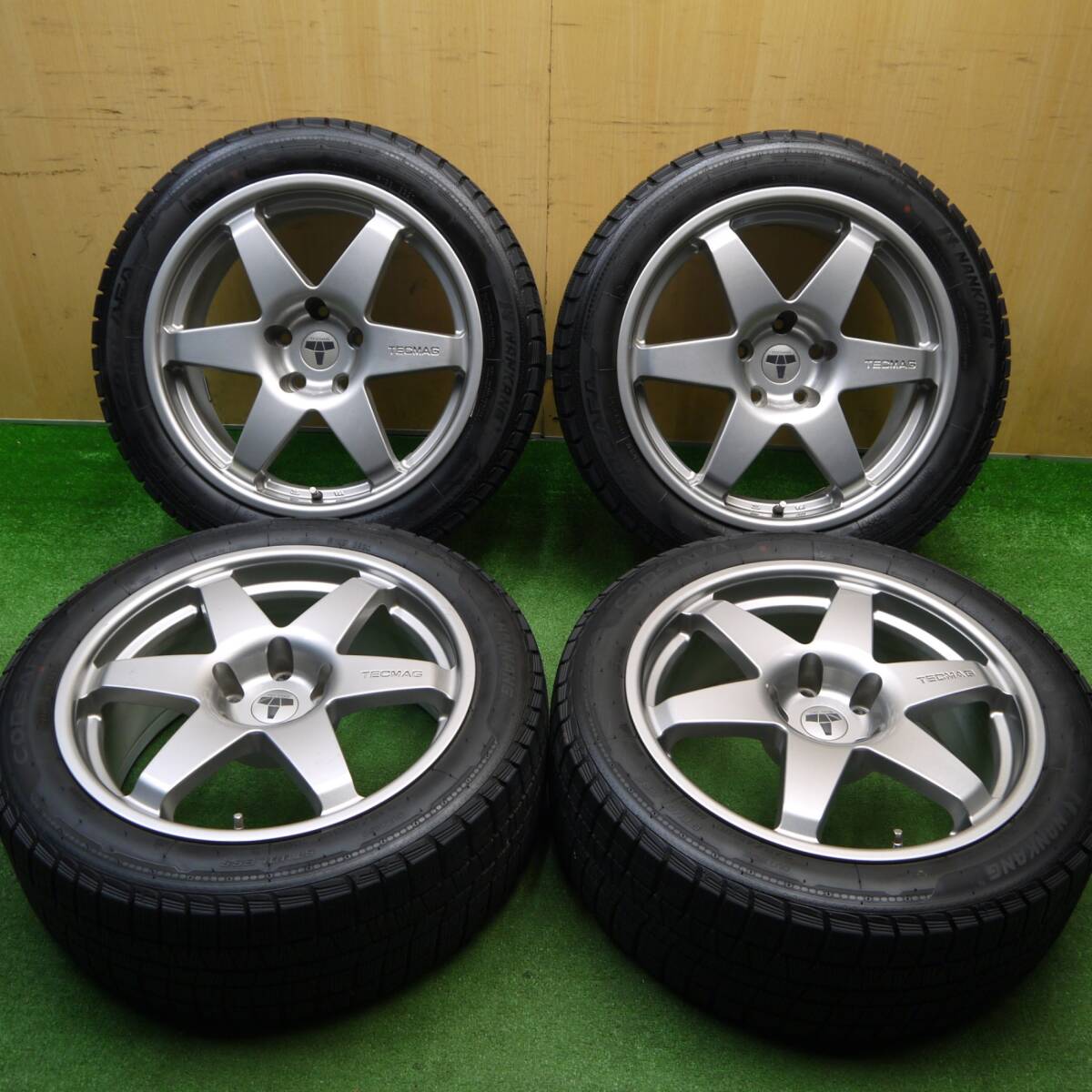 большой остаток протектора    красивый  9.5...★BMW  и др. TECMAG Type 206R TARGA 245/45R18  зимняя резина   NANKANG  CORSAFA ... ... PCD120/5H★5112806H...