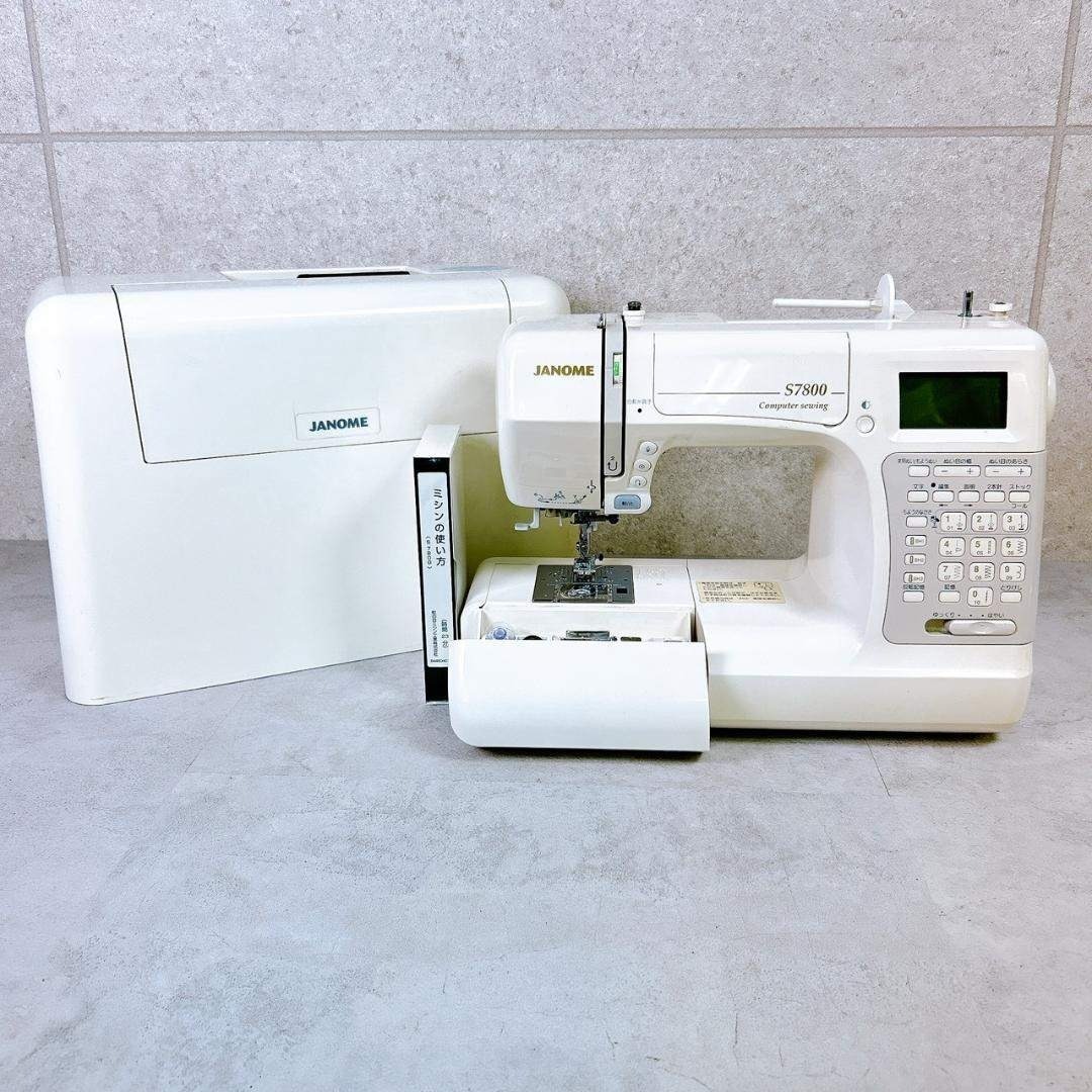 JANOME  компьютер  швейная машина  S7800  жесткий   кейс  *   инструкция  включено   контрольный   номер 713004