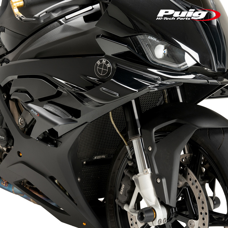 Puig 21570J DOWNFORCE RACE SIDE SPOILERS [MATT BLACK] BMW S1000RR (23-24) ...  бок  ... спойлер