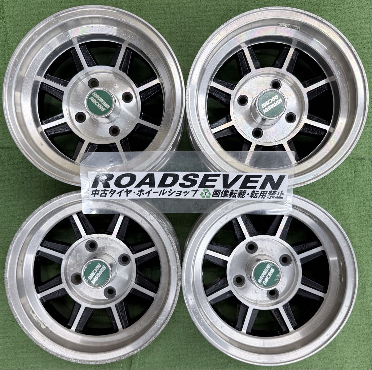 ●HAYASHI RACING STREET WL ... racing  ★13×7J +7/13×8J-5 4H PCD114.3  диаметр центрального отверстия  : около 70mm  подержанный товар  алюминиевый диск ★ доставка бесплатно