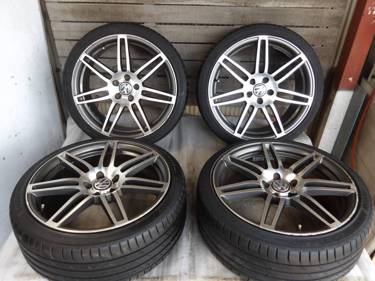 VW ...CC  не оригинальный  NOT OEM  аллюминий  19x8.5J(ET45)PCD112-5 отверстие  235/35ZR19 ※  потертые царапины  есть  /80(40)【8-7828】 доставка на дом    невозможно (... офис  ...)94341