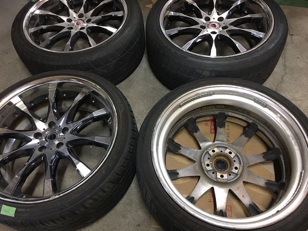 ★ глубокий обод 　WORK　...　 4 штуки 　９J　245 35 20 245 40 20　 Work 　...　 Alphard 　 Vellfire