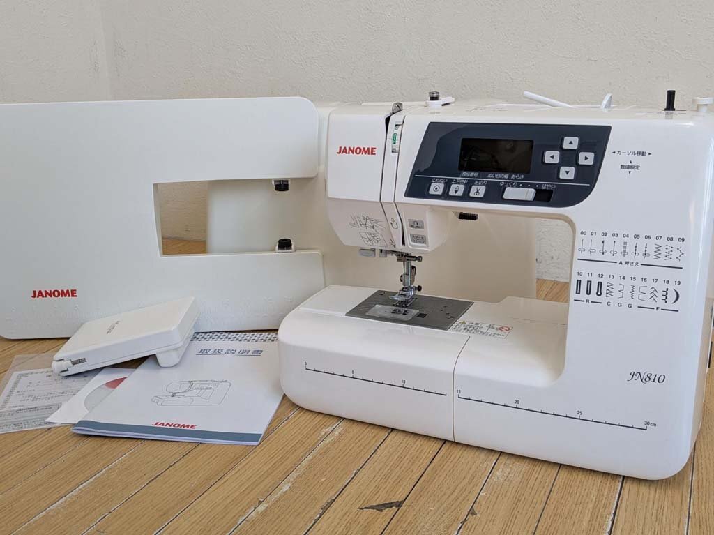 △JANOME ...  компьютер  швейная машина  JN810 808 модель   ... контроллер  продление  стол  включено