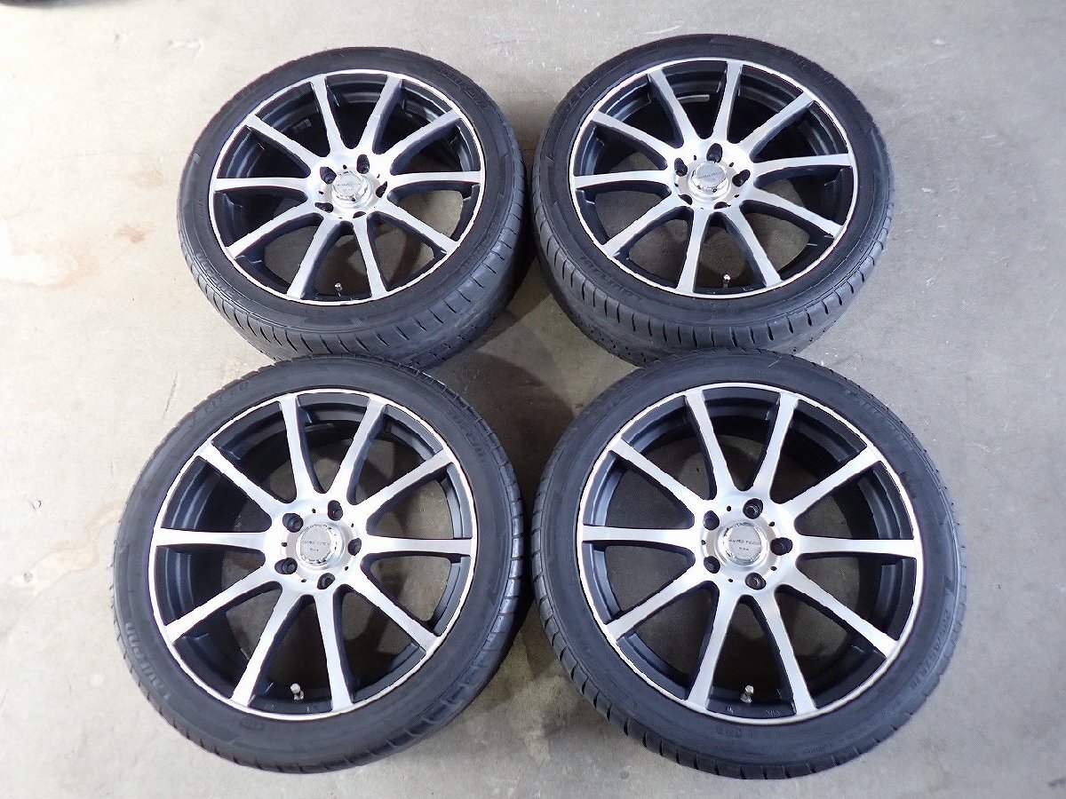 EF4282【 доставка бесплатно 225/45R18】PIAA EURO TECH ...  Odyssey   и тд. ... 2024 год выпуска   подержанный товар  лето  шина  комплект   ■18×7.5J 114.3/5H ET53■