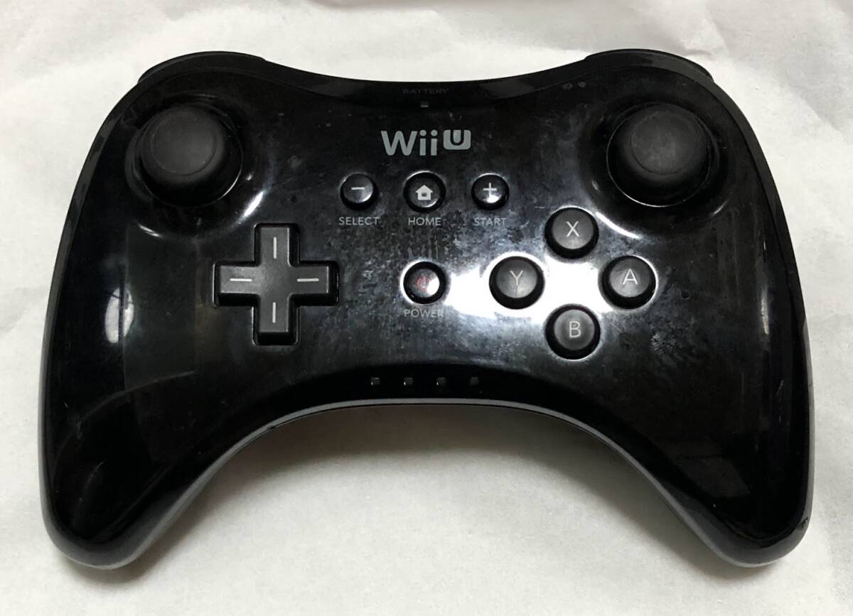 【 продаю как нерабочий  】 WiiU PRO контроллер   черный   черный  WUP-005 Wii U 【 описание товара  обязательное чтение  】 Nintendo ...  оригинальный