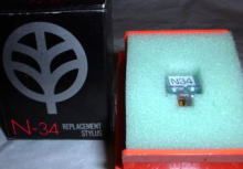 Trio  / проигрыватель пластинок  для  замена  игла N-34 модель   неиспользуемый  .  наличие   избавление