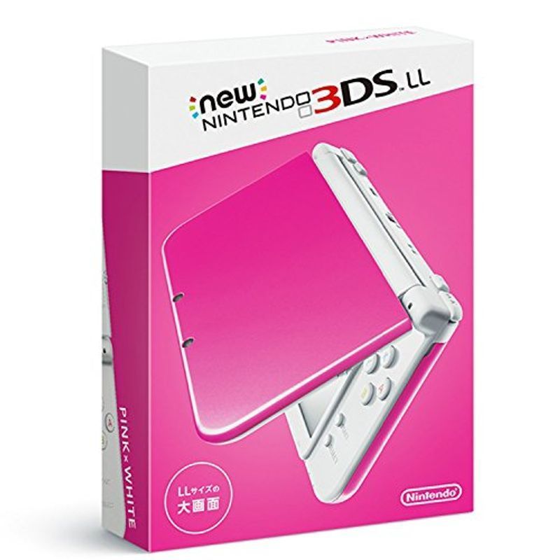 New...3DS LL  розовый × белый  производитель  производство  завершение