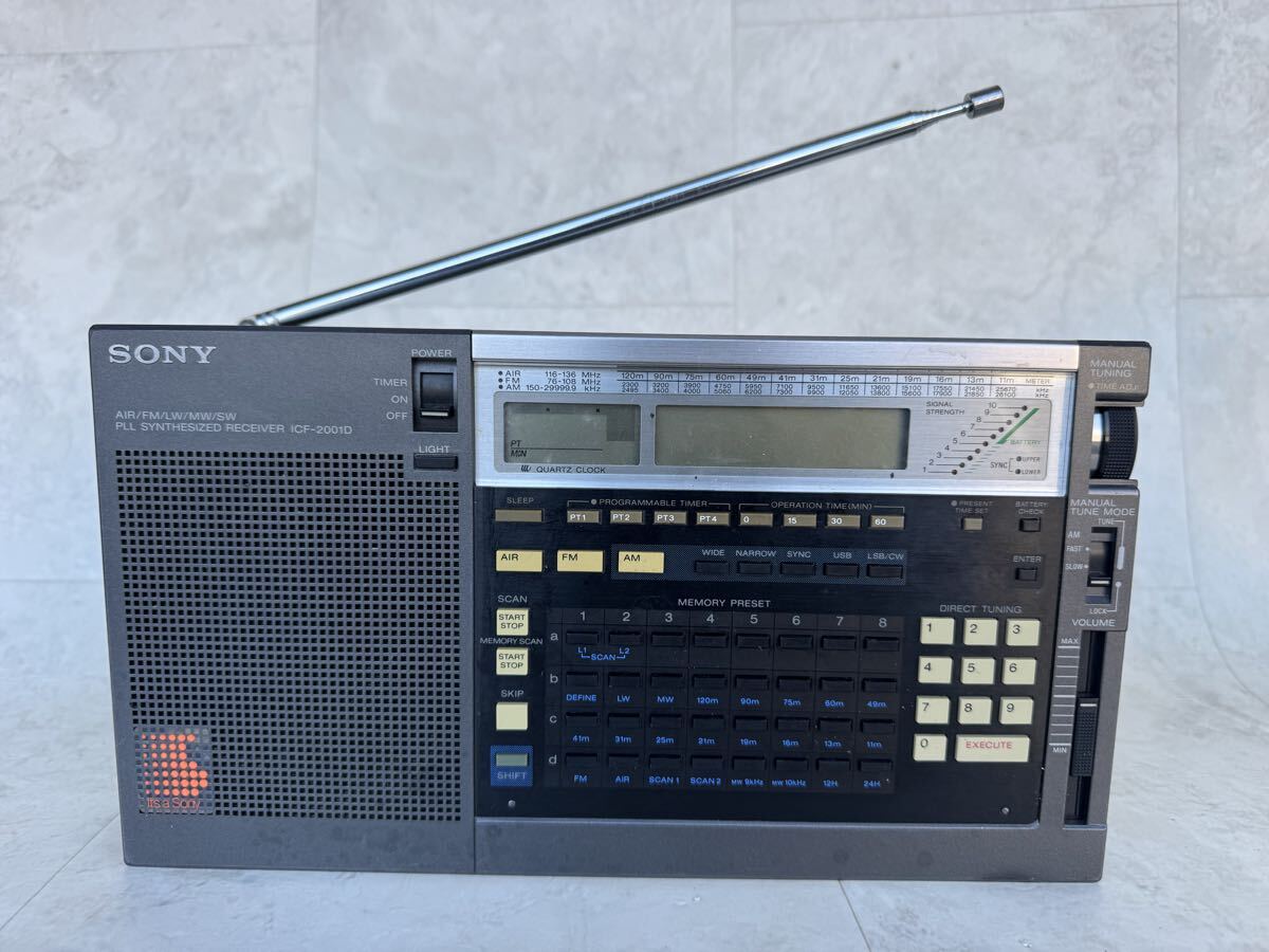 SONY  Sony ICF-2001D AM/FM/SW PLL синтезатор  приемник  BCL радио   продаю как нерабочий  ★a2121