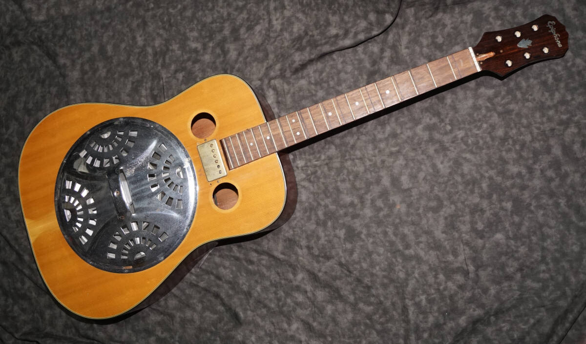 ■　Epiphone　... телефон 　■　 акустическая гитара 　...　 реконструкция   товар ？　Junk　 продаю как нерабочий