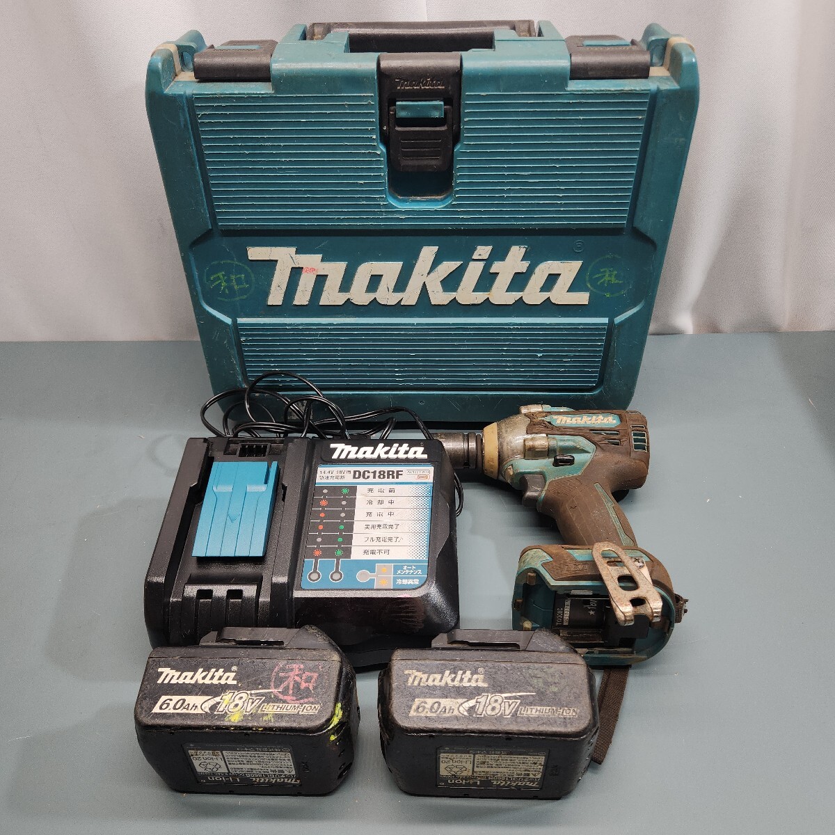 ② makita  18V  перезаряжаемый  воздействие   сухой ... TD148D  зарядное устройство   батарея   2шт.   чехол  прилагается