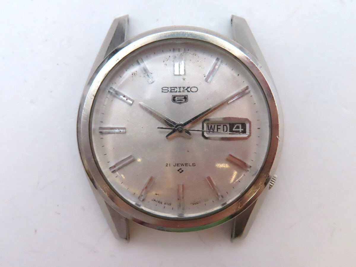 1  йен   Seiko   6119-8020 5 SS   серебристый  циферблат   наручные часы   мужской   не подвижный   AT NRB 5045003