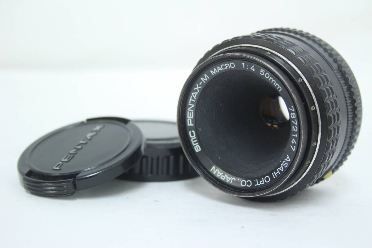 【 возврат товара  гарантия 】  Pentax  Pentax-M smc MACRO 50mm F4  передний и задний  cap   идет в комплекте   оптика   v6849