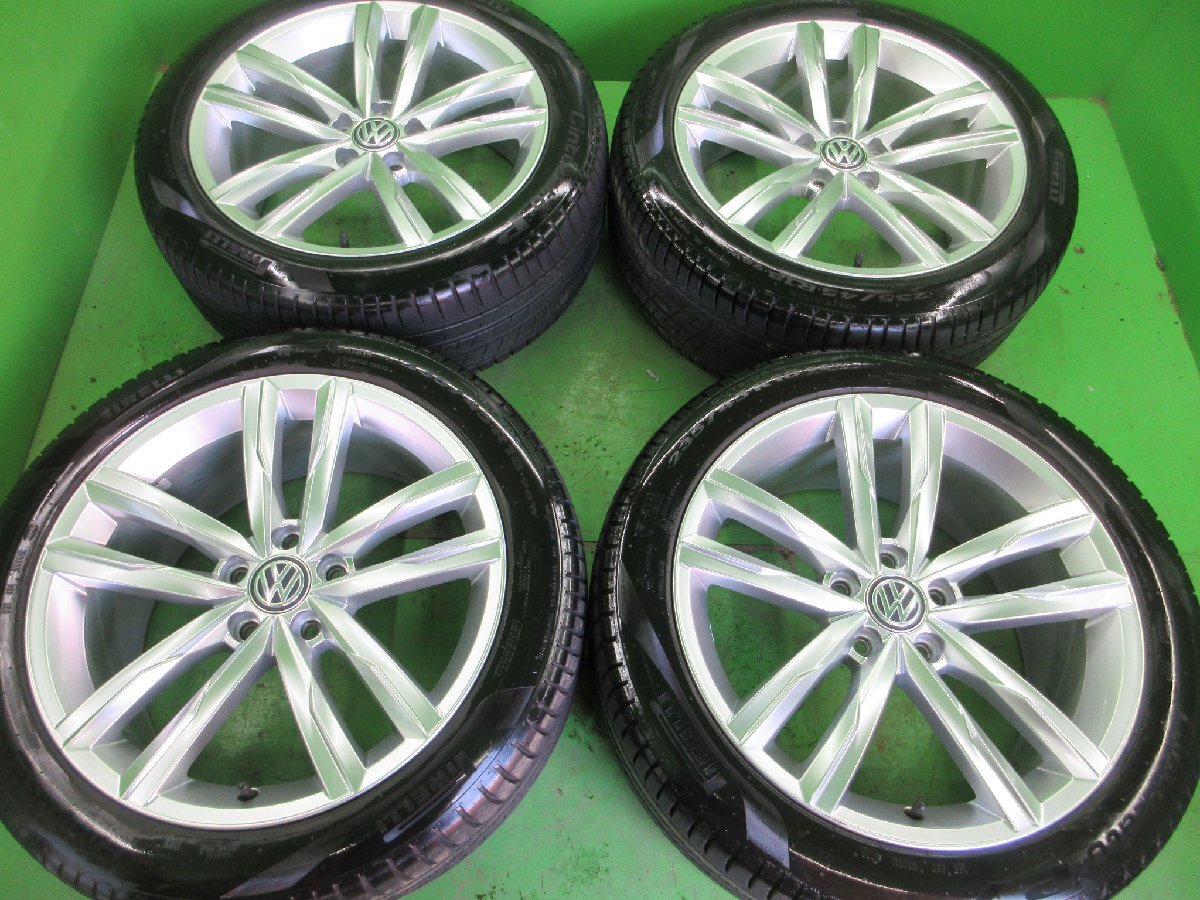 PCD112 VW... ... оригинальный  360601025H 8j/+44  хаб  около 57㎜  Pirelli  Cinturato P7 235/45R18  производство 23 год   около 9～9. 50%   4 штуки   подержанный товар