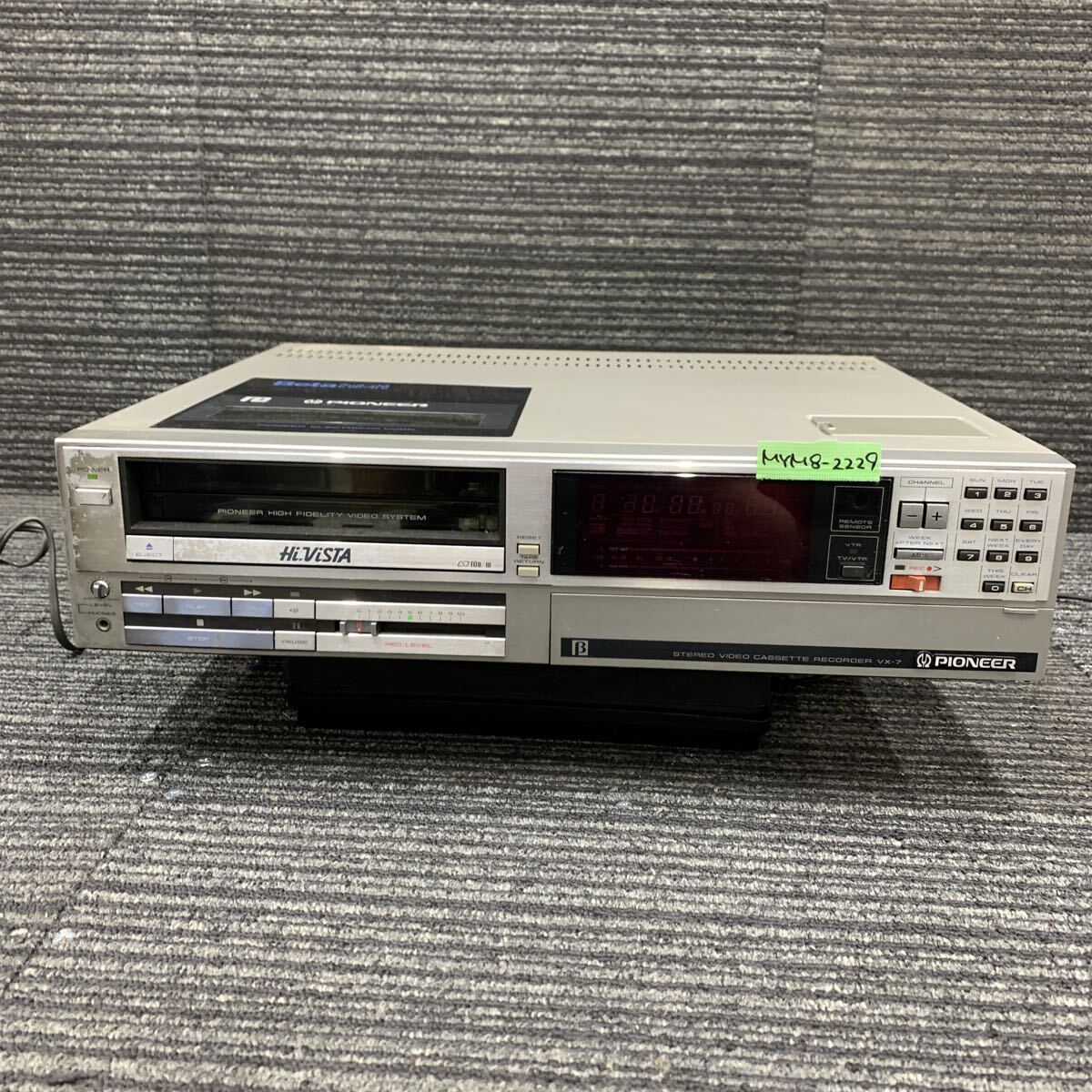 MYM8-2229  очень дешево  Pioneer VX-7 STEREO VIDEO CASSETTE RECORDER  включение питания  ,  Электропитание  On  ,  OFF OK  подержанный товар  товар в состоянии "как есть"  ※3 раз  повторно выставил   ... избавление