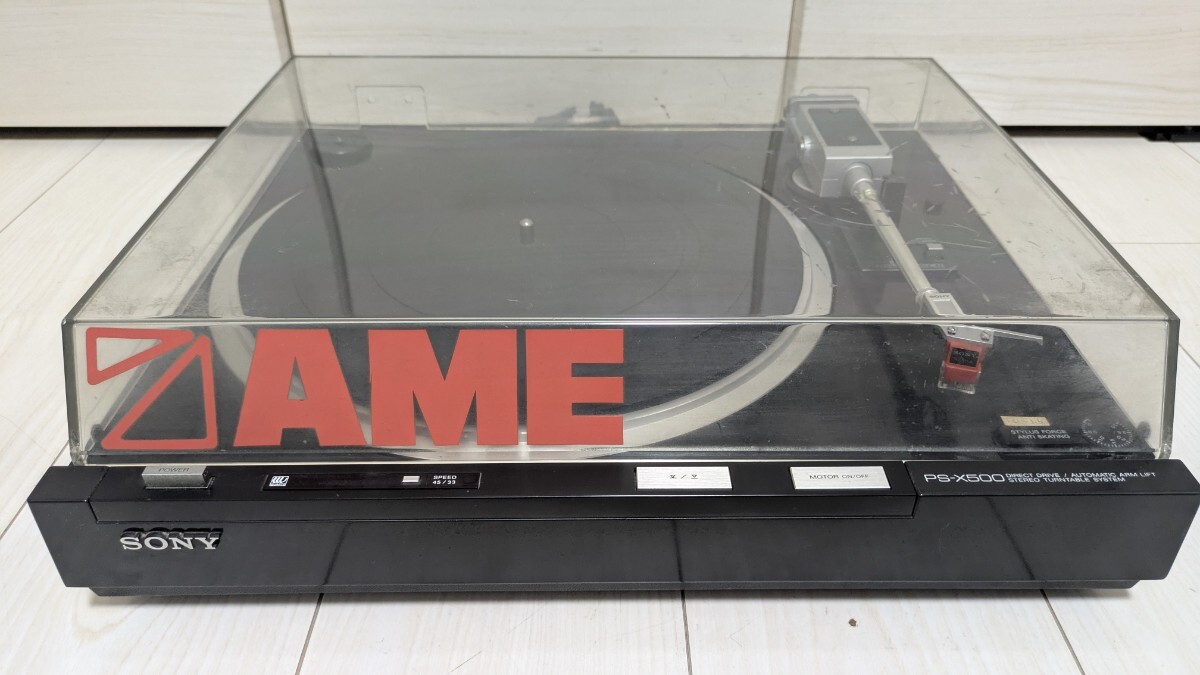 SONY  проигрыватель пластинок   проигрыватель пластинок  PS-X500  SONY 　 продаю как нерабочий