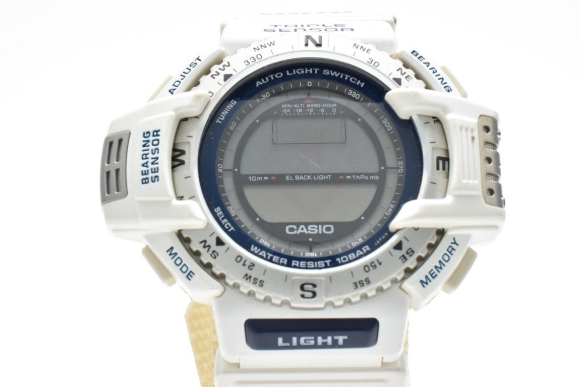 casio    pro ... PRT-400  цифровая   белый  HONDA HR-V  ограниченный  выпуск  QUARTZ  мужской   наручные часы  CASIO PROTREK