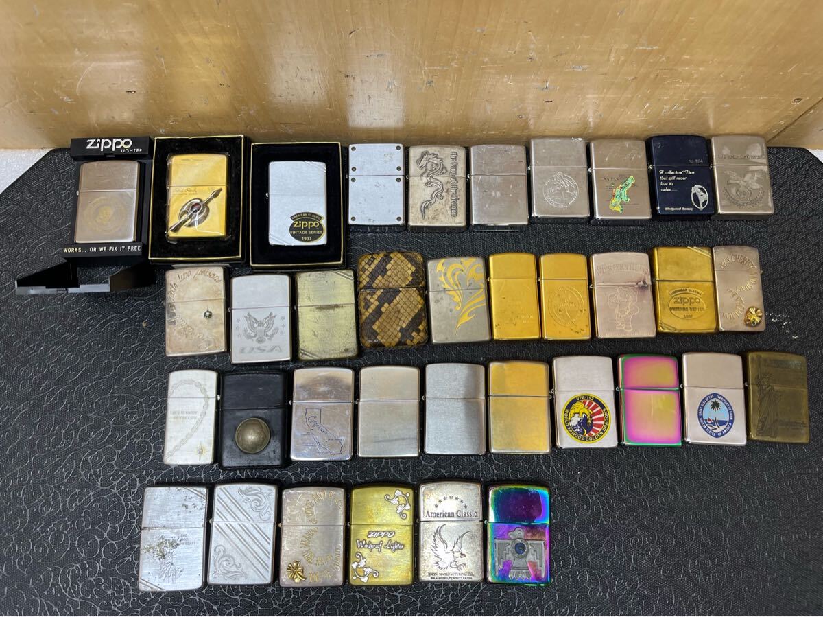 U040854 ZIPPO／...　...　...　36 шт. продажа  　...　...　 коллекция 　 товар в состоянии "как есть" 　0611