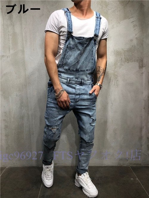 A7211★ новый товар   комбинезон    Denim   брюки    комбинезон    полностью  ...  повреждение   ручка  ... брюки   ... домашние животные  брюки   ...  улица   синий