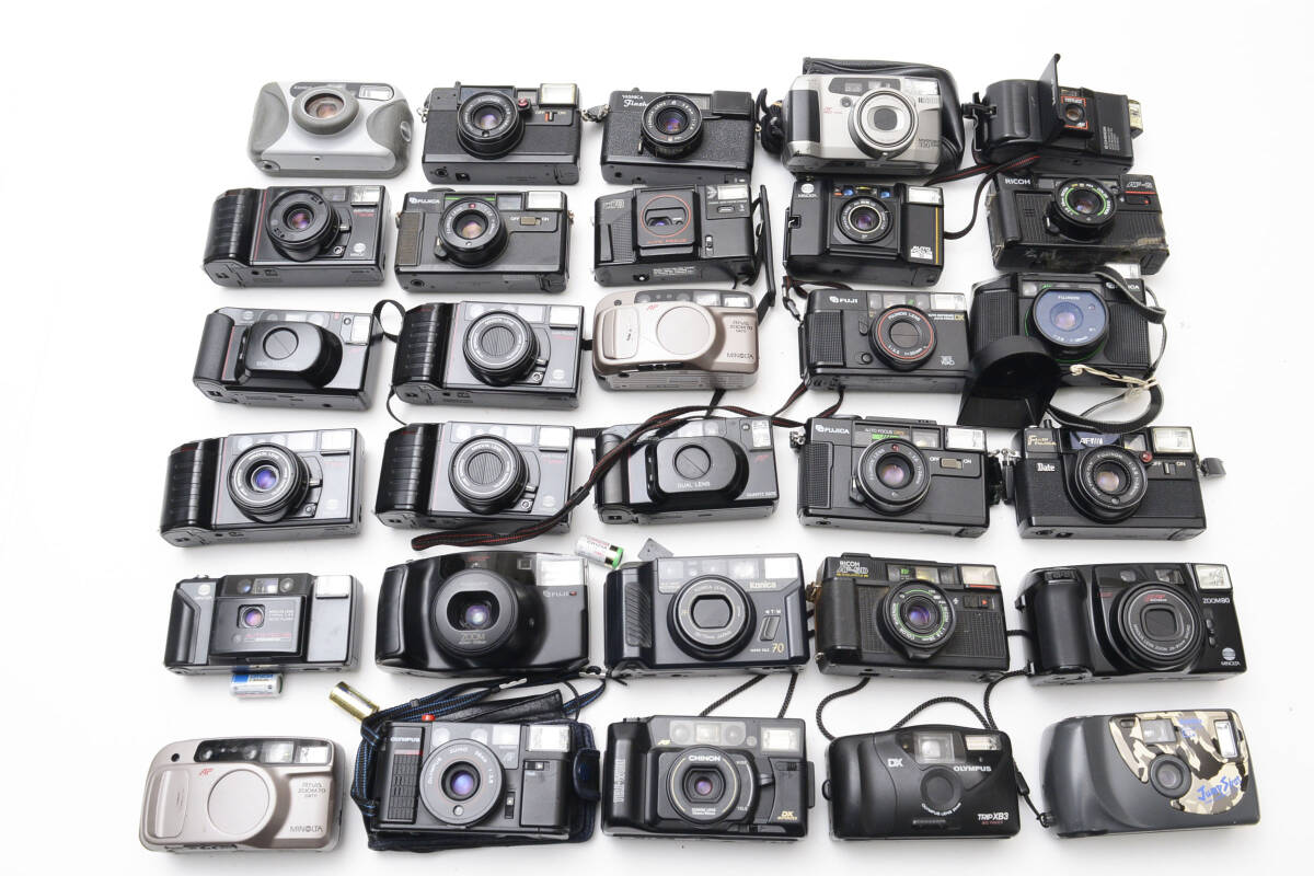 ★30 шт. разные ★ CANON FUJI PENTAX KONICA OLYMPUS KYOCERA  компактный   пленка  камера   большое количество   продаю как нерабочий    на работоспособность не проверялось AU261#5035#0056