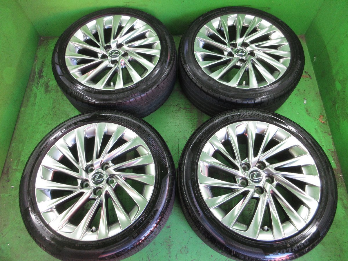 LEXUS  Lexus ES оригинальный  8j/+45  хаб  около 60㎜ PCD114.3  Dunlop  235/45R18  около 8 остаток протектора   4 штуки  комплект  !  подержанный товар   Toyota   нецелевое использование ...  тоже !