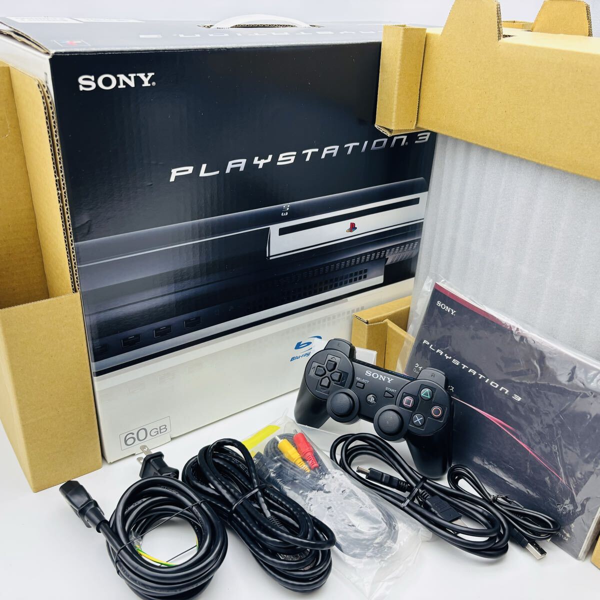 【FW3.15】SONY PlayStation3... Station  3 PS3 CECHA00 60GB  сразу после приобретения  модель    работоспособность  ４ вид   ... штамп   наклейка  есть    серия  совпадение   коробка  идет в комплекте