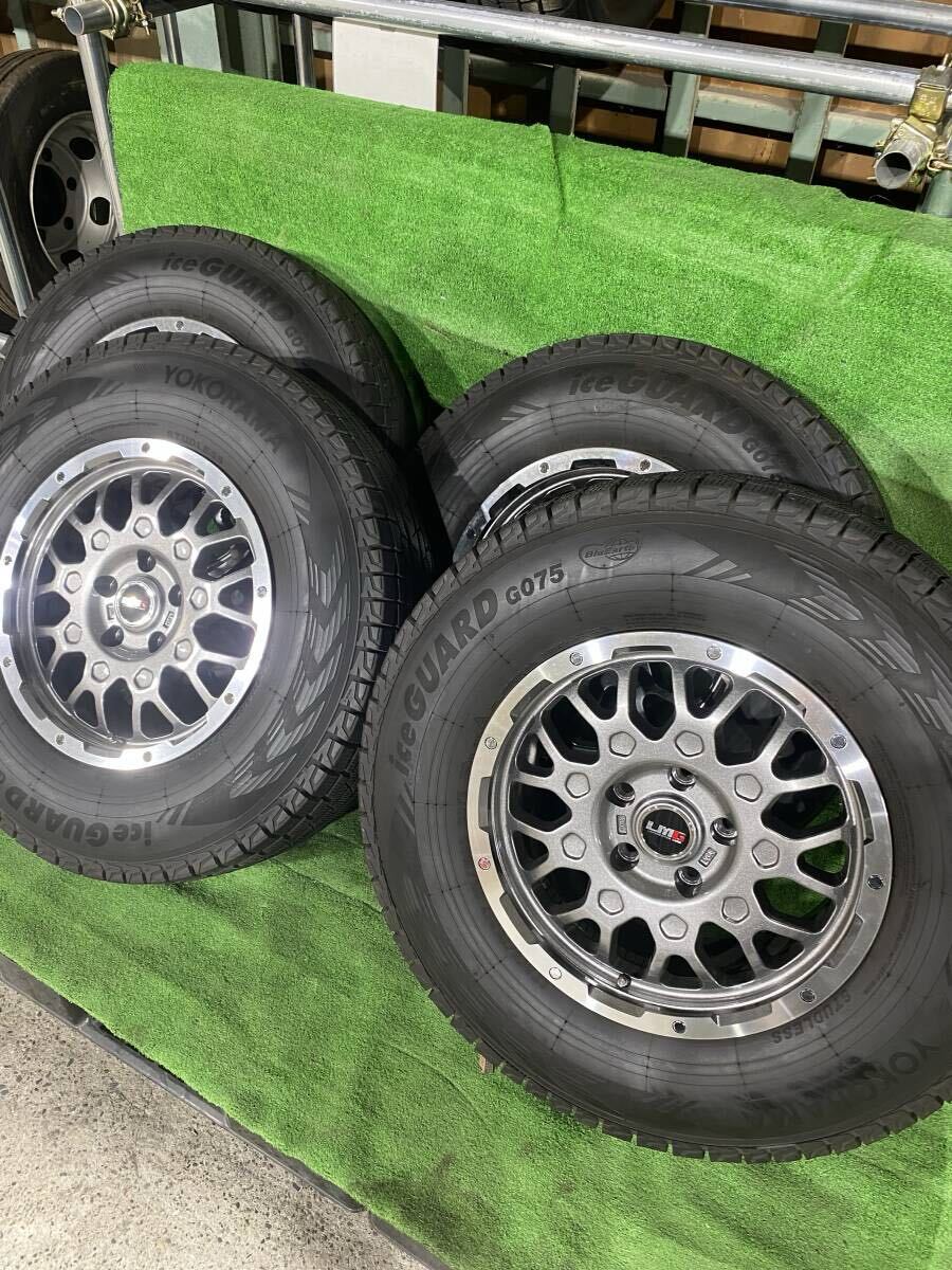 LEHRMEISTER LMG 17 дюймов  7.5j+8 PCD127 5 отверстие  YOKOHAMA iceGUARD G075 LT255/75r17 Jeep  джип  ... снять  зимняя резина A-6
