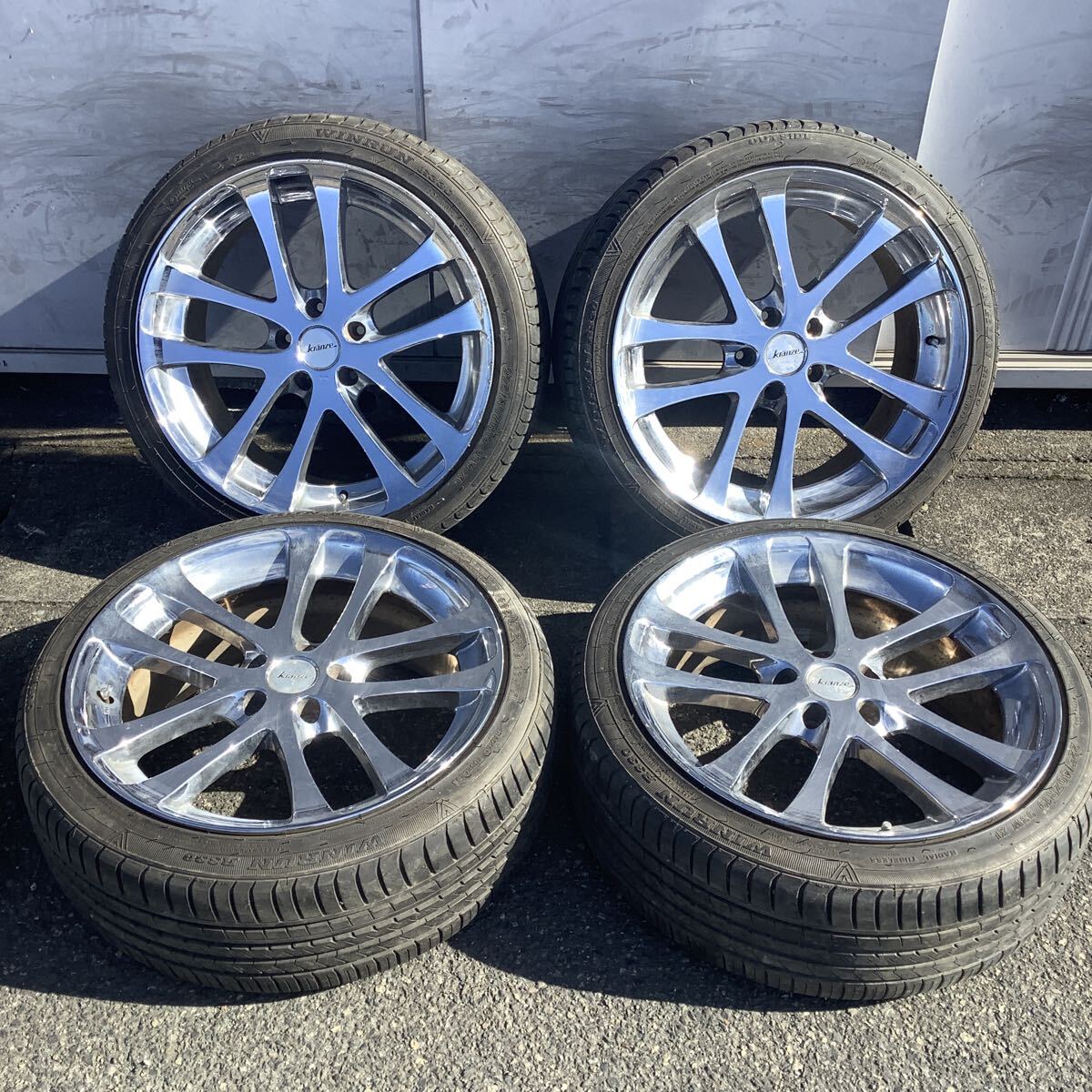 weds ...　  хром 　１９ дюймов 　８．５Ｊ　＋４４　１１４.３　 аллюминий  *   шина 　 продаю как нерабочий 　 набор из 4х штук