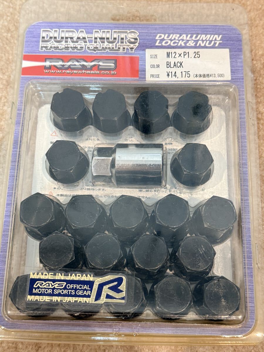 RAYS DURA-NUTS ... рок ＆ гайки  комплект   M12×P1.25  черный