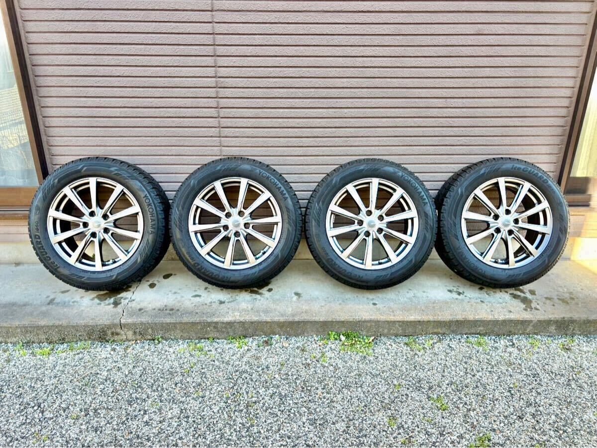 YOKOHAMA    лед   защита   YOKOHAMA ice GUARD iG60 215/60R17  зимняя резина   диск   идет в комплекте  PCD114.3  4 штуки   остаток протектора ...