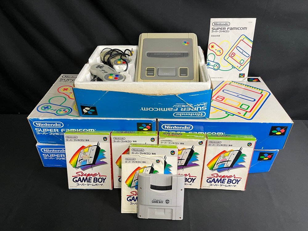 【14PG379】1  йен  старт  Nintendo ...  супер  ... SFC SHVC-001  сам товар 5 шт.   разные   внешняя коробка    супер   Game boy  идет в комплекте   товар в состоянии "как есть"