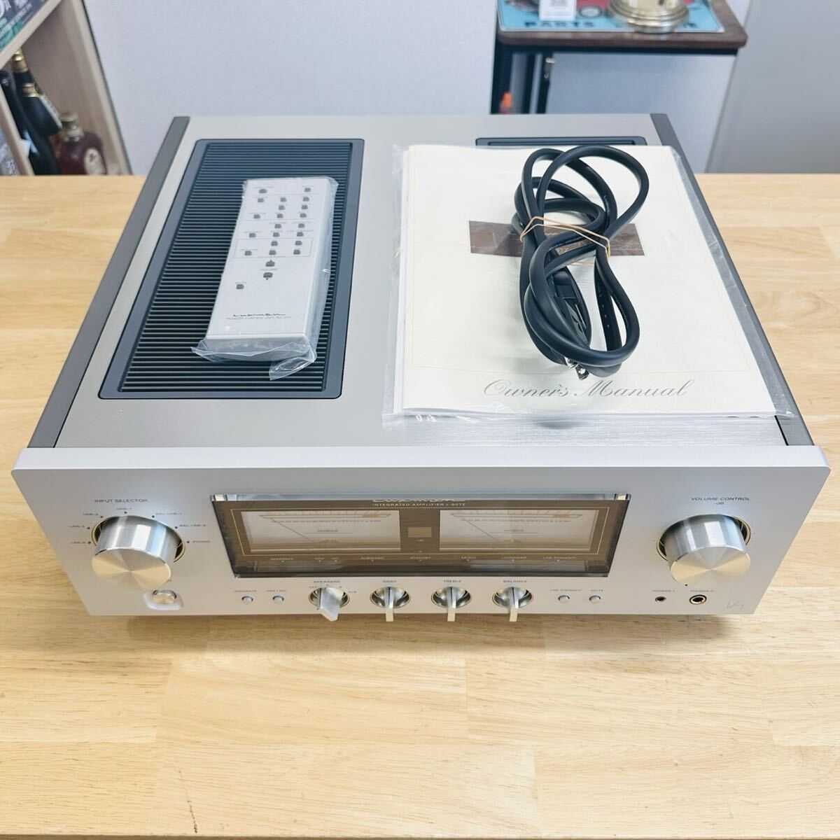 【... красивая вещь 】 LUXMAN  Luxman    усилитель L-507Z  оригинальная коробка    Пульт ДУ   шт. ...