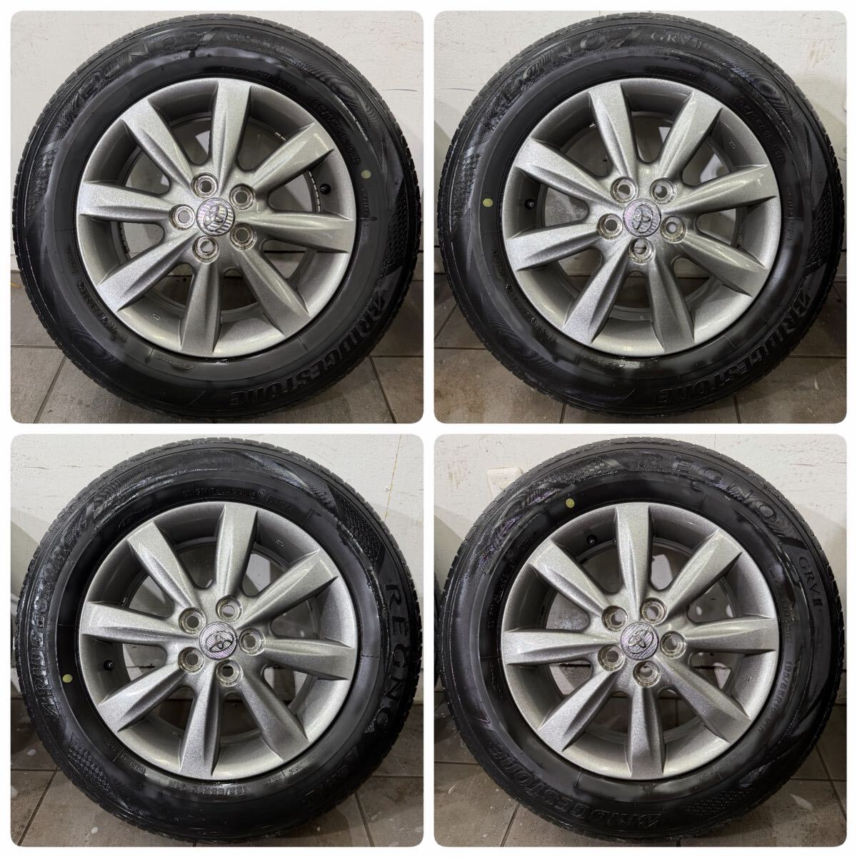 【 доставка бесплатно 】BRIDGESTONE REGNO GRVⅡ 195/65R15  Toyota   Wish   оригинальный  15 дюймов   алюминиевый диск  15×6J+45 5/100 54mm  Prius  CT