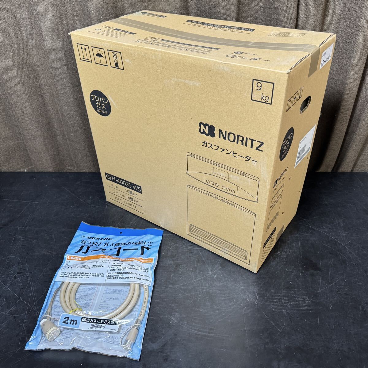 【IK-1217】☆ новый товар   неиспользованный товар  ☆ NORITZ/...  газ  тепловентилятор  GFH-4003S-W5 LP газ  для   pro ...  газ  шланг  (2m) идет в комплекте