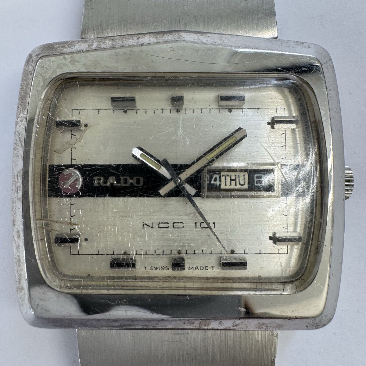 ★1  йен  старт ★RADO ...  день   день  ...  мужской   наручные часы  NCC101 11920  автоматически  скручивание    продаю как нерабочий     серебристый  циферблат  ремень  повреждение   подержанный товар  OB1210