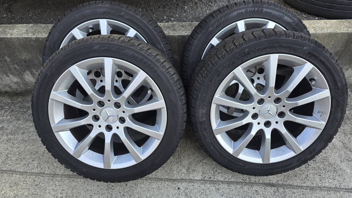 SLK  оригинальные диски    зимняя резина 　225/45R17  лед   защита