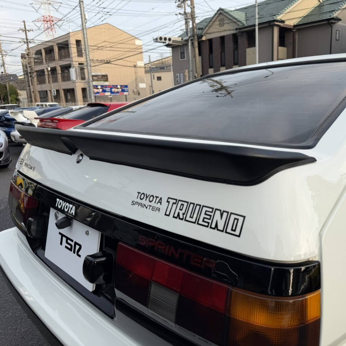 AE86  до рестайлинга  3 дверь   оригинальный  задний  спойлер   артикул  76085-12010  в настоящее время  вещь  ... задний   Trueno   Levin  [...  задний  крыло   старые автомобили   оригинальный  опция  ]