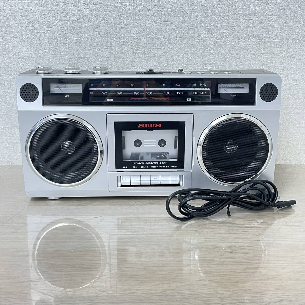[B606⑪1]【 работоспособность  ×/ обычно  шум  】aiwa  AIWA  audio -G RCP1  магнитола   кассетная дека