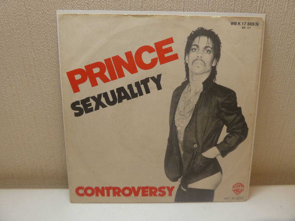 блиц-цена ！Prince　...　/　Sexuality　Germany　 редко встречающийся  Германия  пластинка 7 дюймов ...　 индивидуальный ...