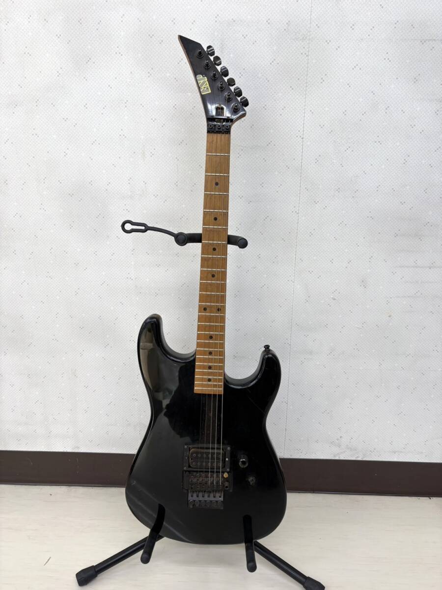 P318-G19-1990 ESP ...―...  электро-гитара  Floyd Rose  черный   воспроизведение звука   проверка произведена   IG