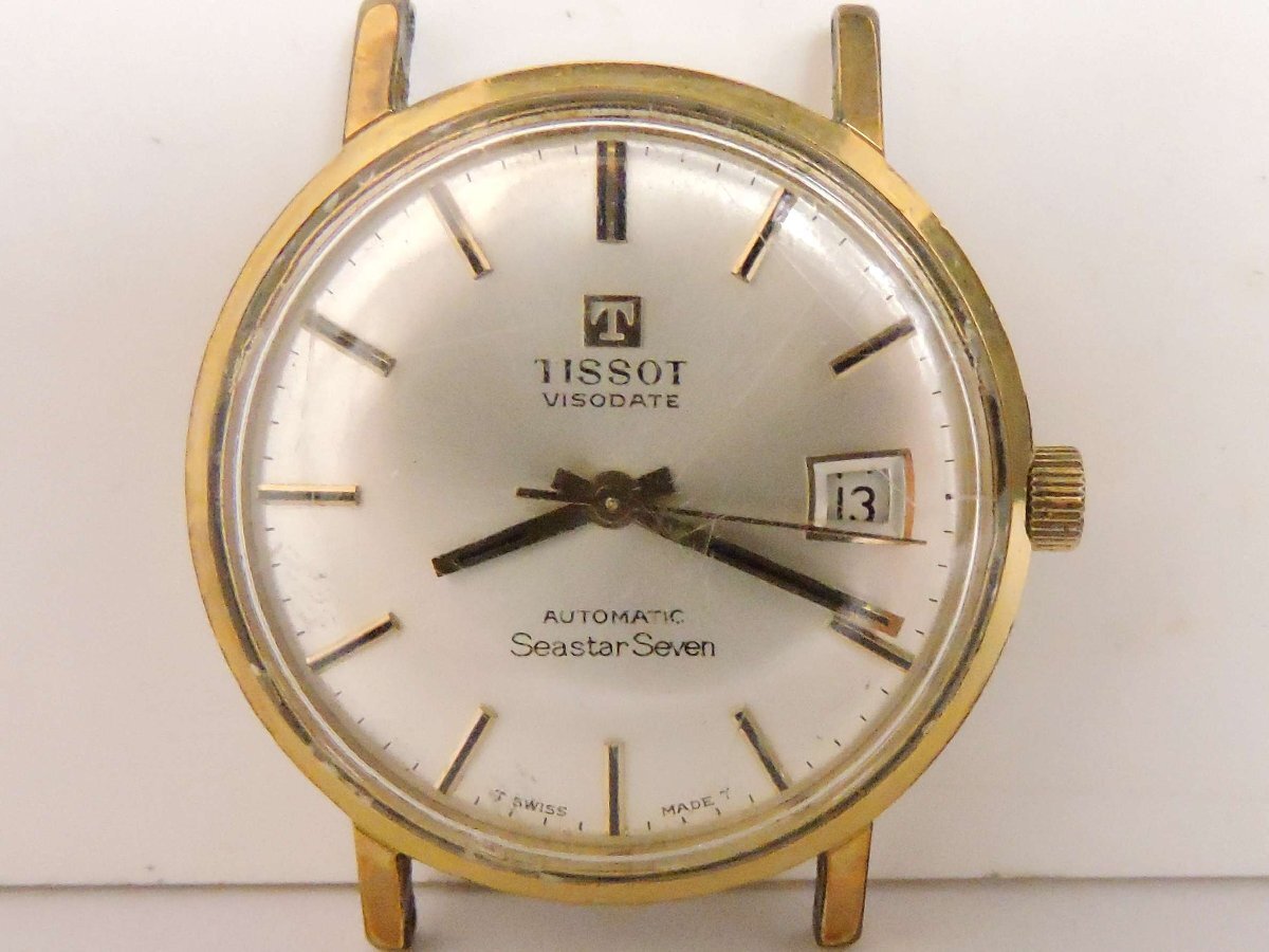 TISSOT  Tissot  VISODATE SEASTAR SEVEN  автоматически   книги   мужские наручные часы   20 микро  ... золото ...