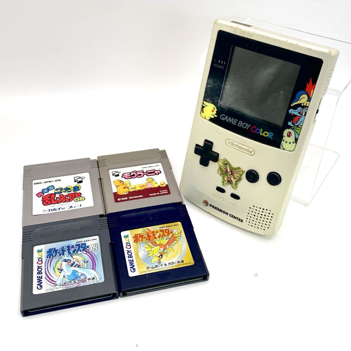 F Nintendo  Game boy  цвет   карман ... звезда    золото   серебро   выпуск в продажу   воспоминание    ограничение   мягкий  4 штуки  идет в комплекте  AGB-001 pokemon GAMEBOY COLOR  игра    моно ...