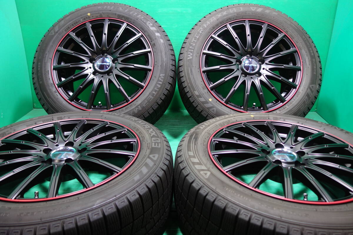 N2511-21  доставка бесплатно  225/55R17  зимняя резина   4 штуки  комплект    Dunlop  WINTER MAXX 03  неиспользуемый  диск   E класс  C класс  17×7.5  баланс  корректировка ...