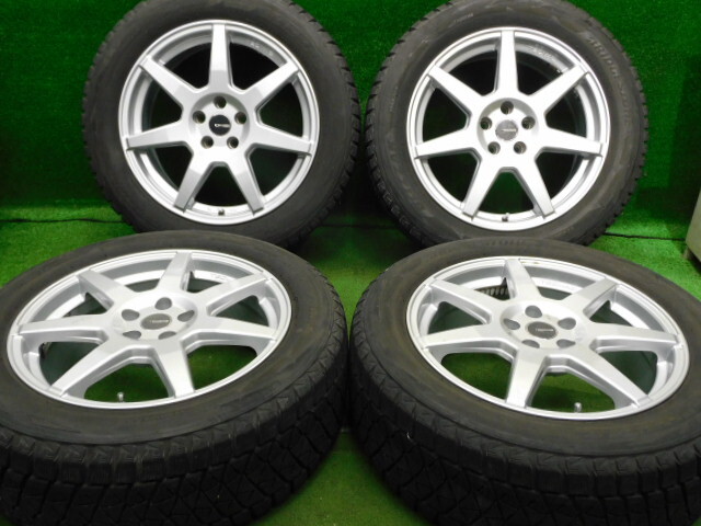подержанный товар   диск   шина   4 штуки  235/55R18 2017 год выпуска   60%  ...  зимняя резина   шина   Brigestone   Blizak  DM-V2