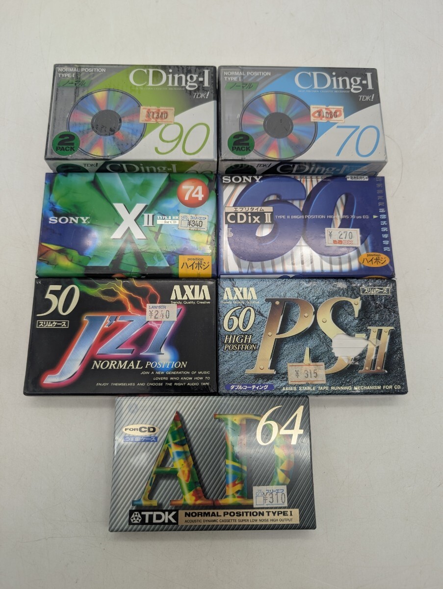 итого 9 шт.   SONY AXIA TDK  кассета  лента   ... CDixⅡ 60... 74...  50 минут   90... 70... C-60CDX2D C-74X2B JZ1B PS2 C AD-64F CD1-90X2A PS-Ⅱ